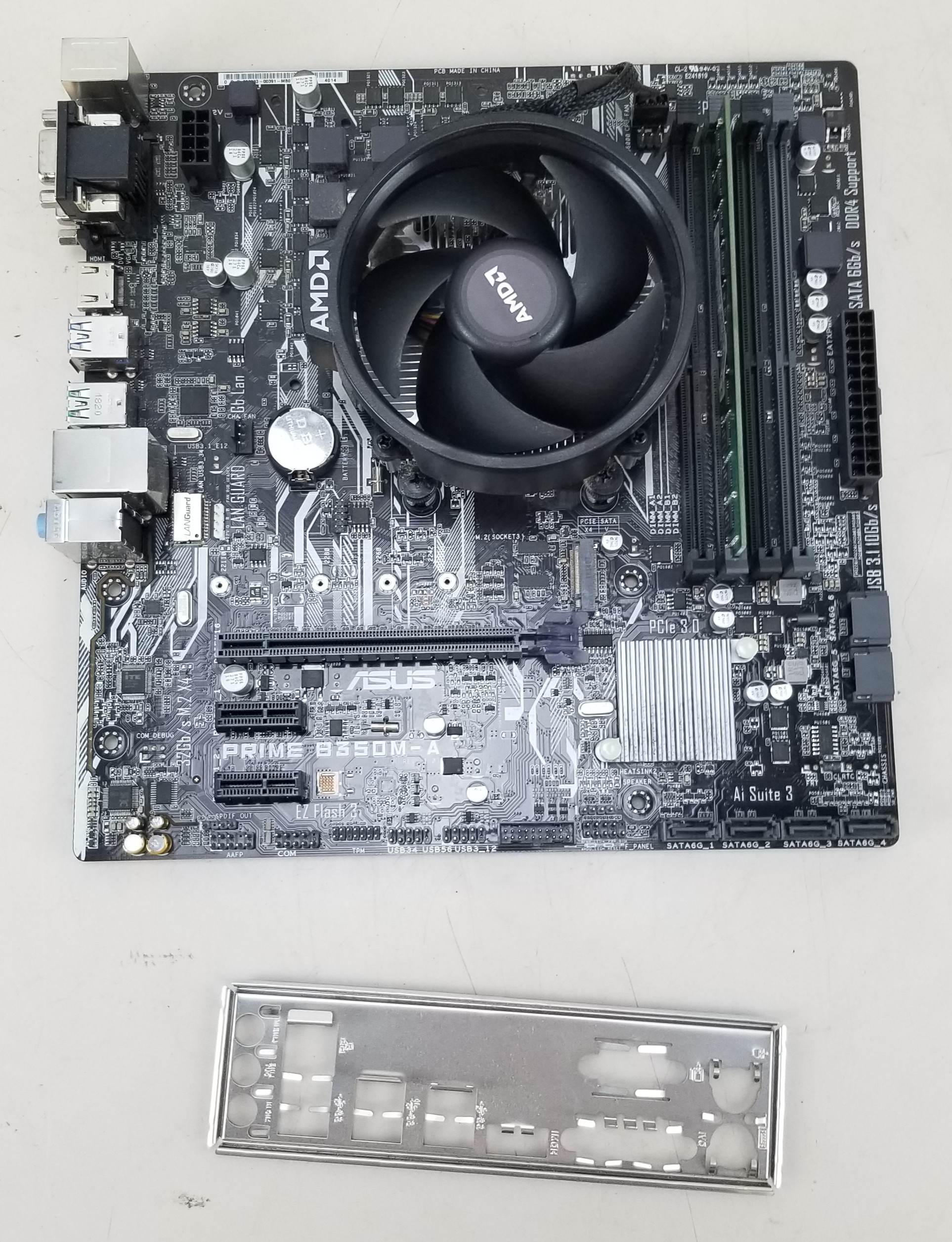 Asus Prime B350M-A Motherboard w/ AMD Ryzen 3 2200G + 4GB Vengeance DDR4  