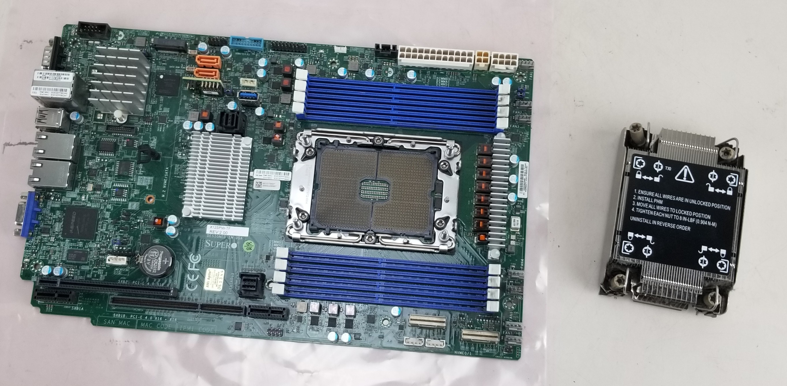 Supermicro X12SPW-TF Intel C621 LGA-4189 Proprietary Form Factor Motherboard