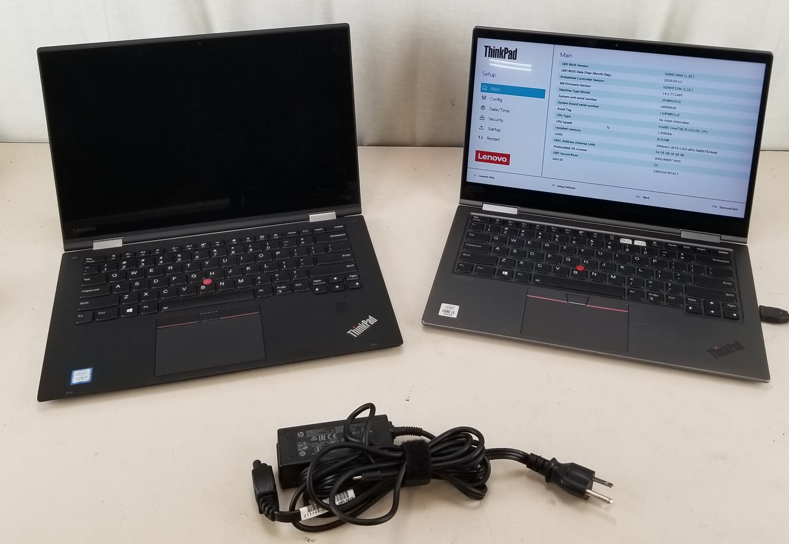 FOR PARTS Lot of 2 Lenovo ThinkPad X1 Yoga Gen 5 + Lenovo ThinkPad X1 Yoga Gen 2