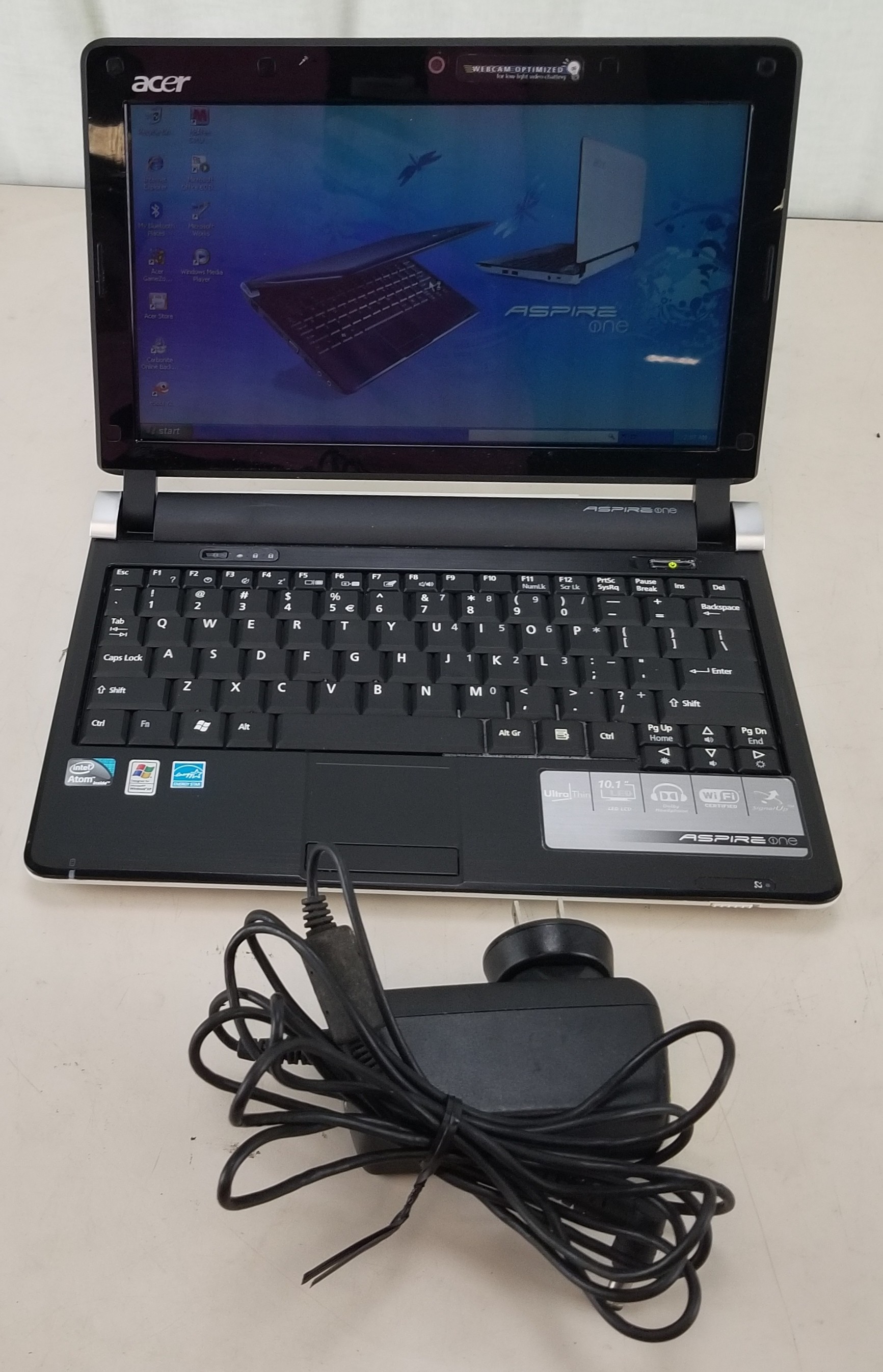 Acer Aspire One KAV60 Atom CPU N280 @ 1.60GHz 1GB 160GB HDD WIN XP HOME