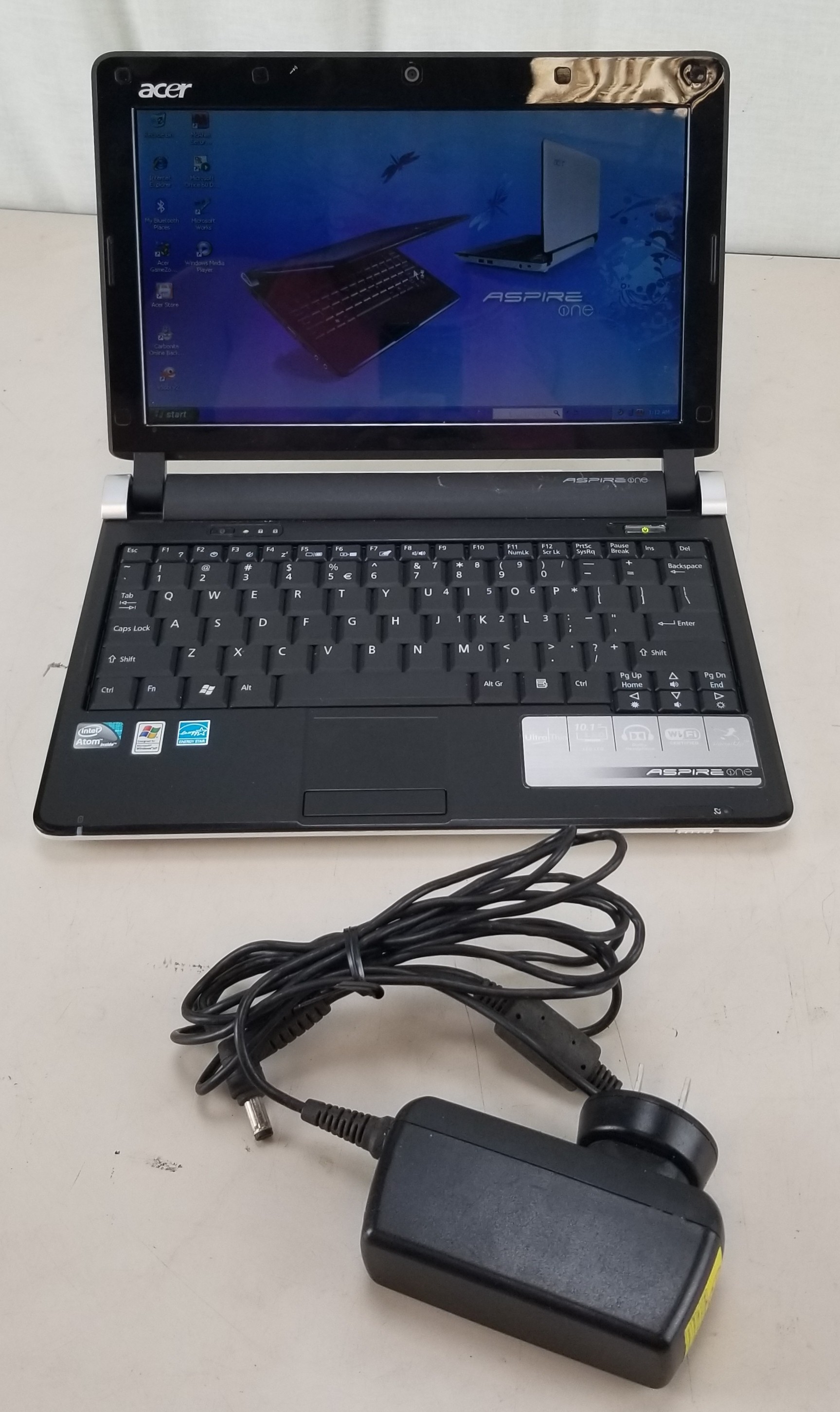 Acer Aspire One KAV60 Atom CPU N280 @ 1.60GHz 1GB 160GB HDD WIN XP HOME