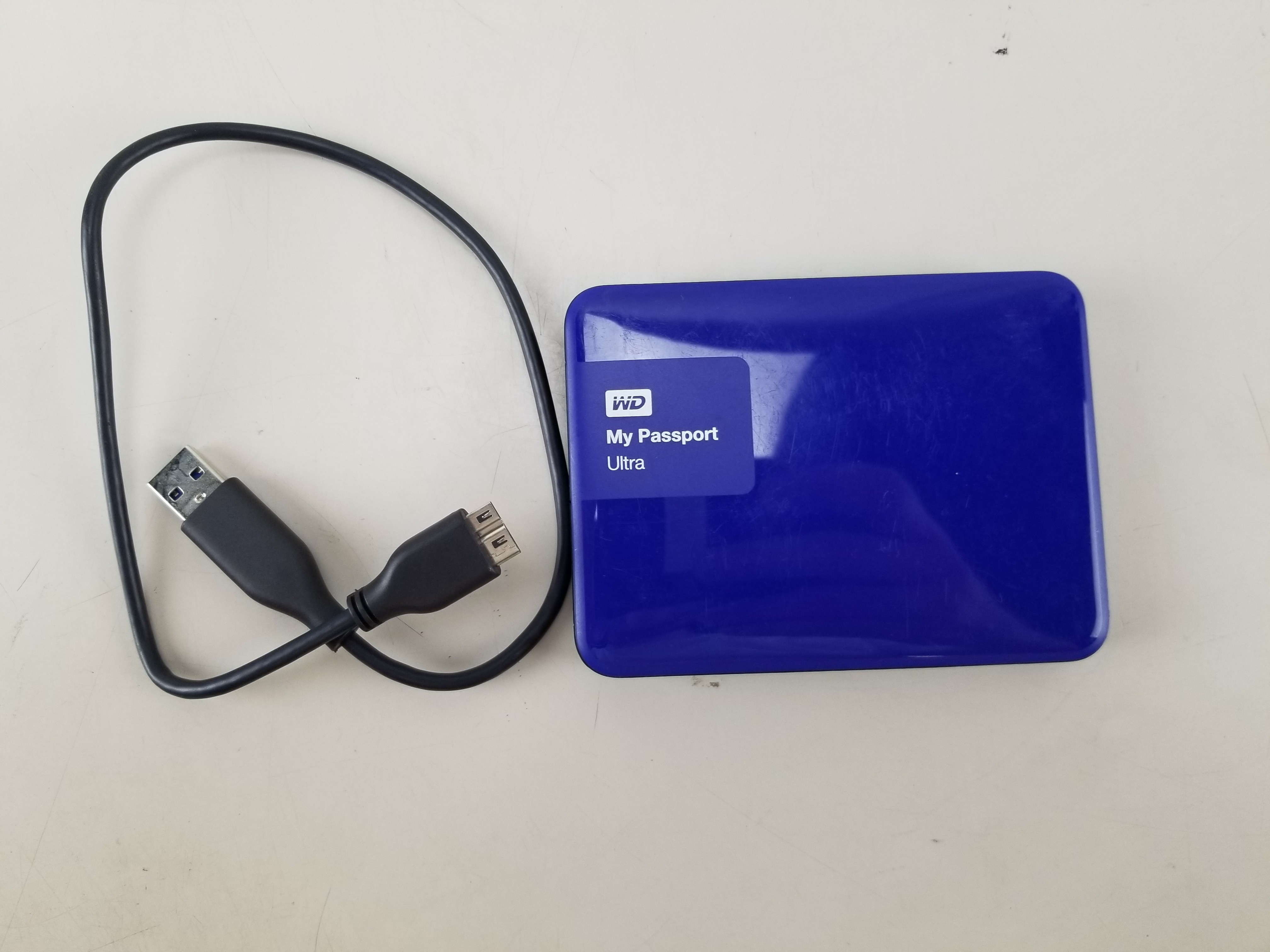 USED Western Digital My Passport Ultra 1TB USB 3.0 External Hard Drive WD-WXS1EA53XVHC