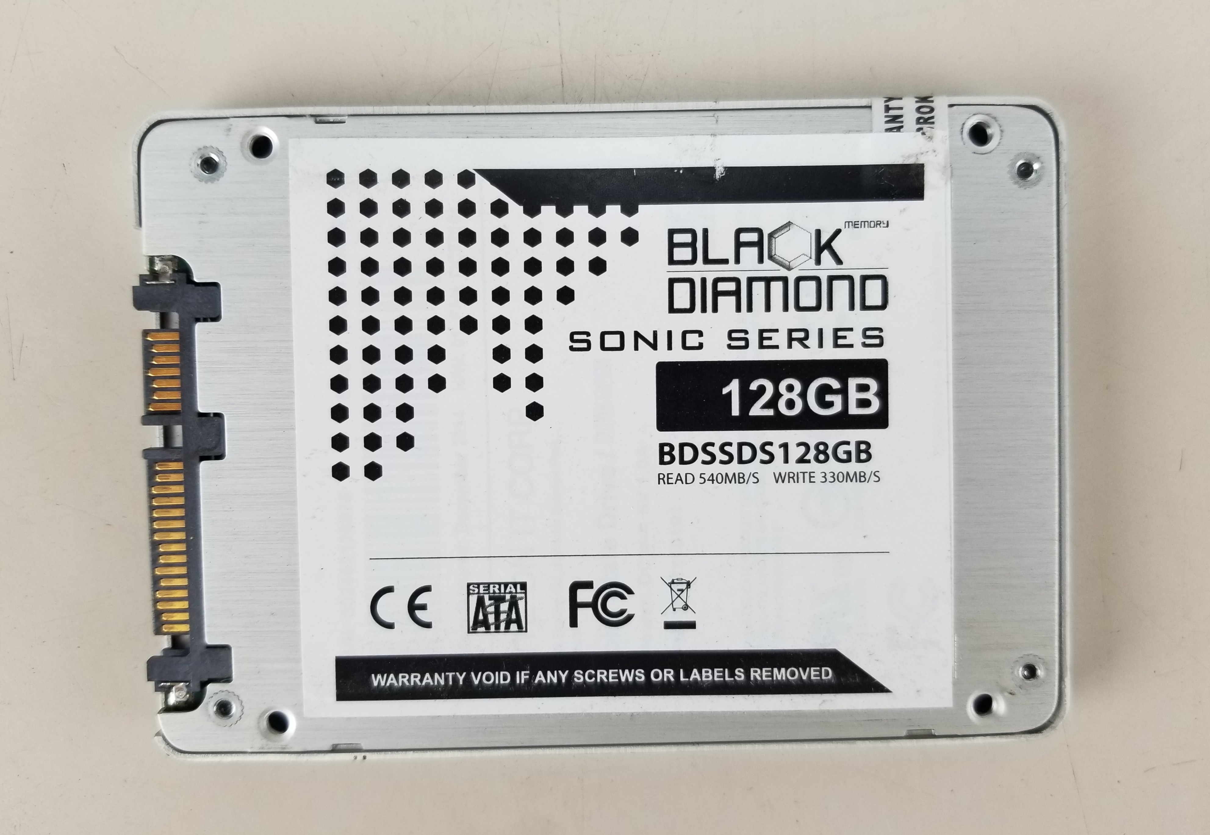 USED Black Diamond Sonic Series 128GB SSD BDSSDS128GB