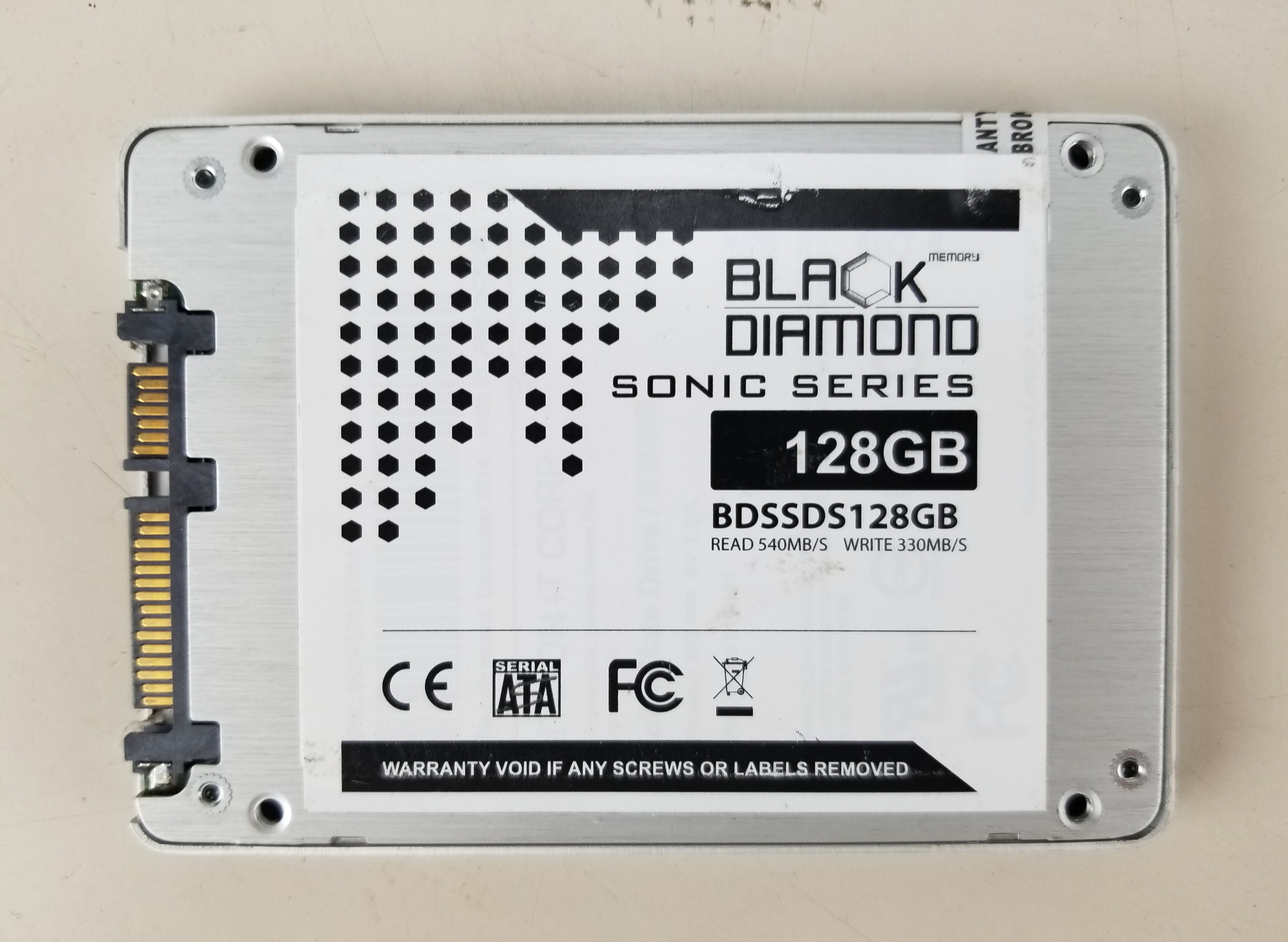 USED Black Diamond Sonic Series 128GB SSD BDSSDS128GB