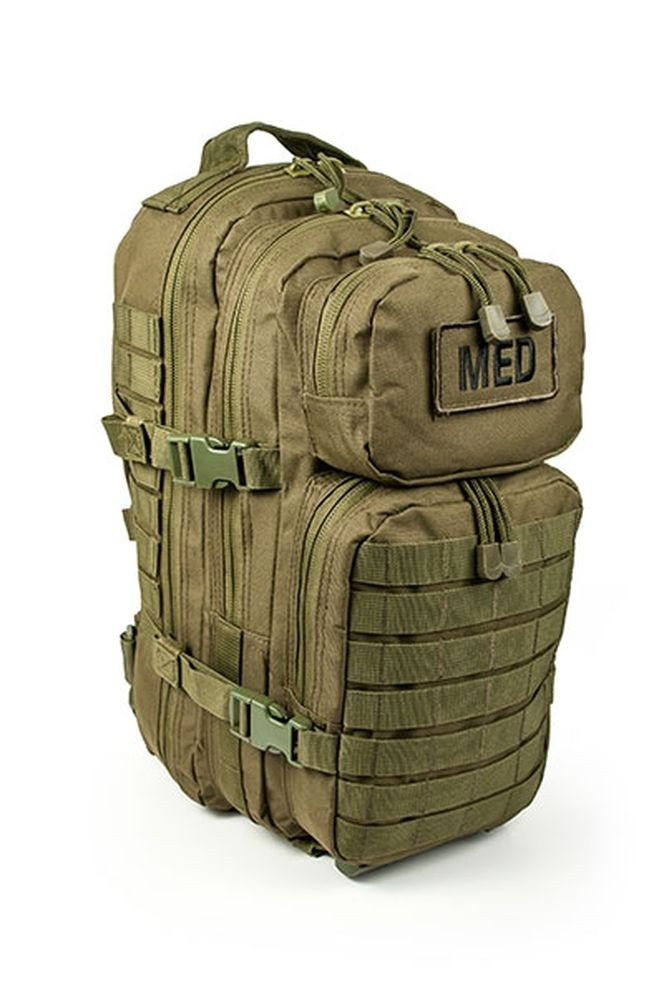 Elite First Aid Tactical Trauma Kit #3 STOCKED Tactical Medic Bag OD Green