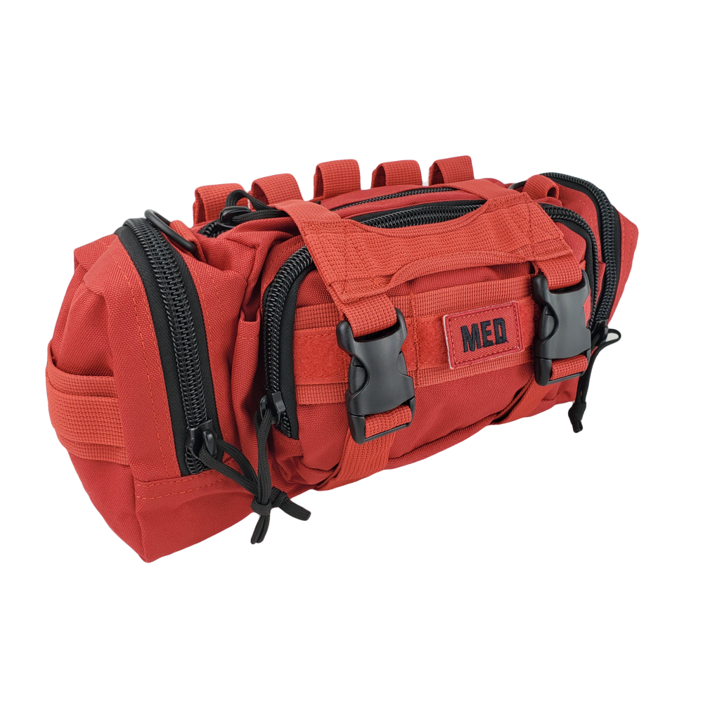 Elite First Aid Rapid Response Bag STOCKED Tactical Trauma Kit Medic Bag Red