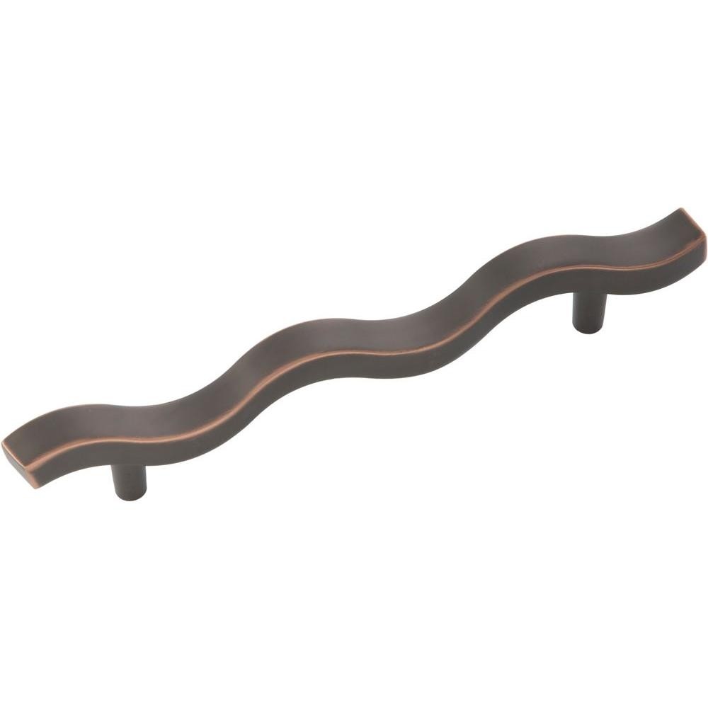 3 Hickory Hardware Euro-Contemporary 128 mm Oil-Rubbed Bronze Pull