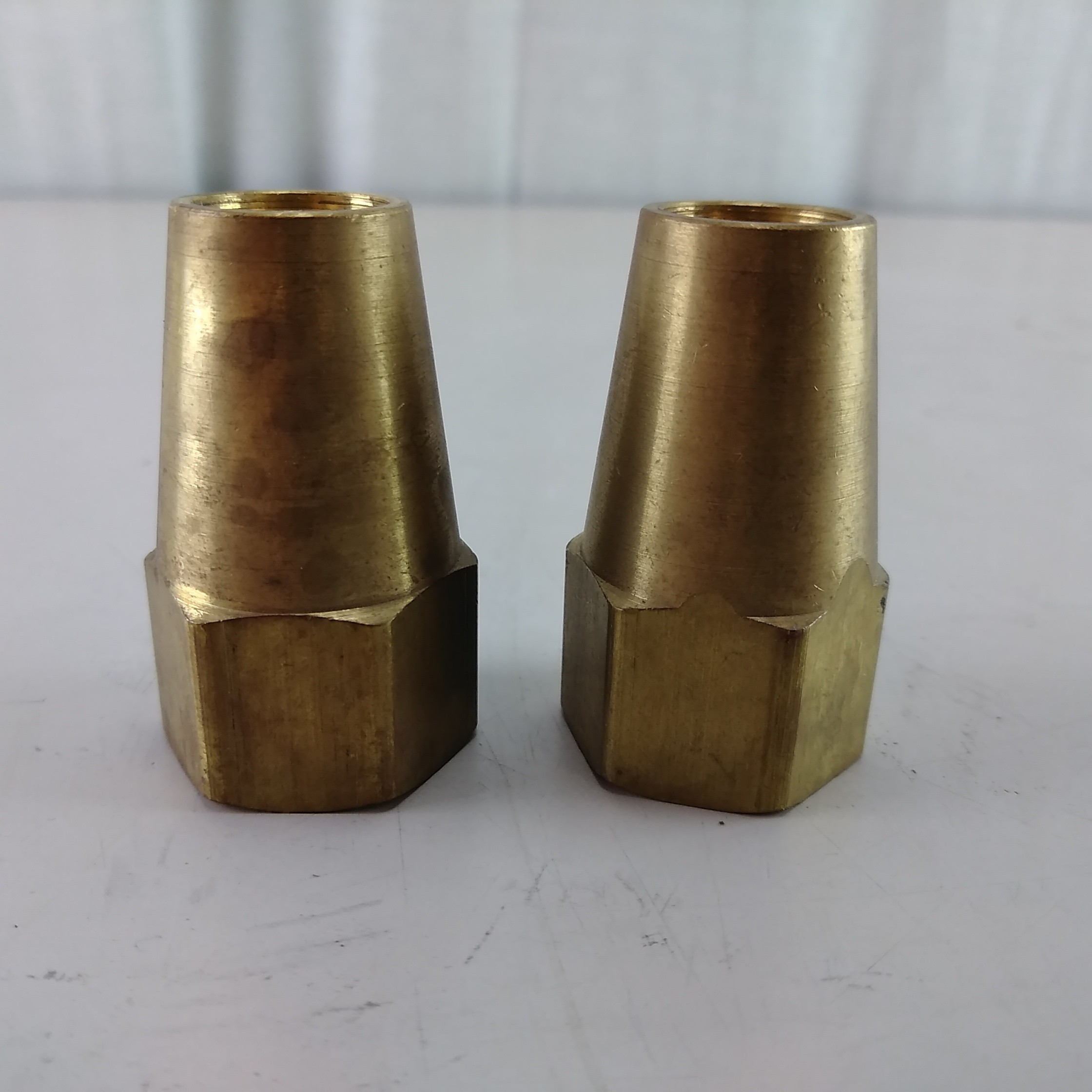 Lot of 2 1/2" Long Flare Nut Fitting 45 Degree Flare NEW