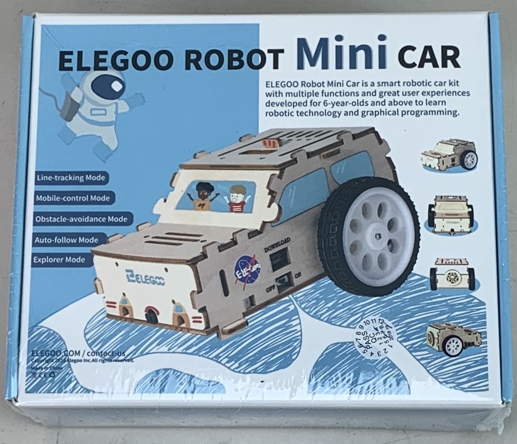 Elegoo Robot Mini Car Kit for 6-year-olds and up