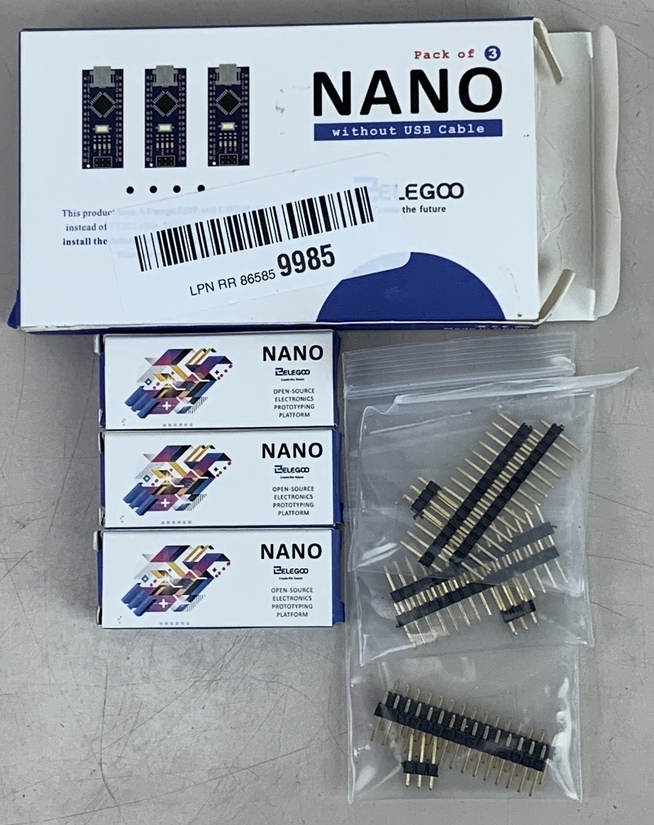 Elegoo Pack of 3 Nano Boards Without USB Cable 
