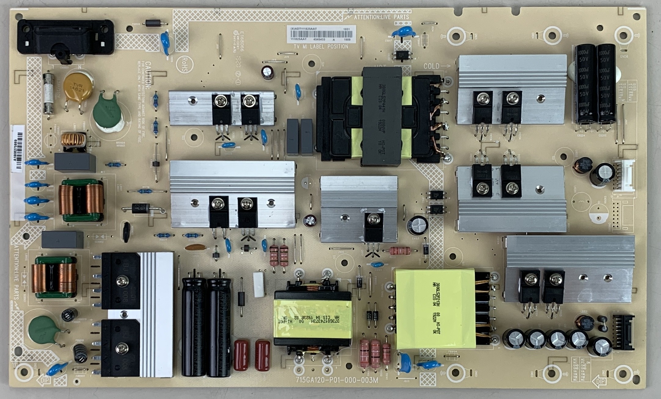 Vizio 715A120-P01-000-003M Power Board for M657-G0 TV