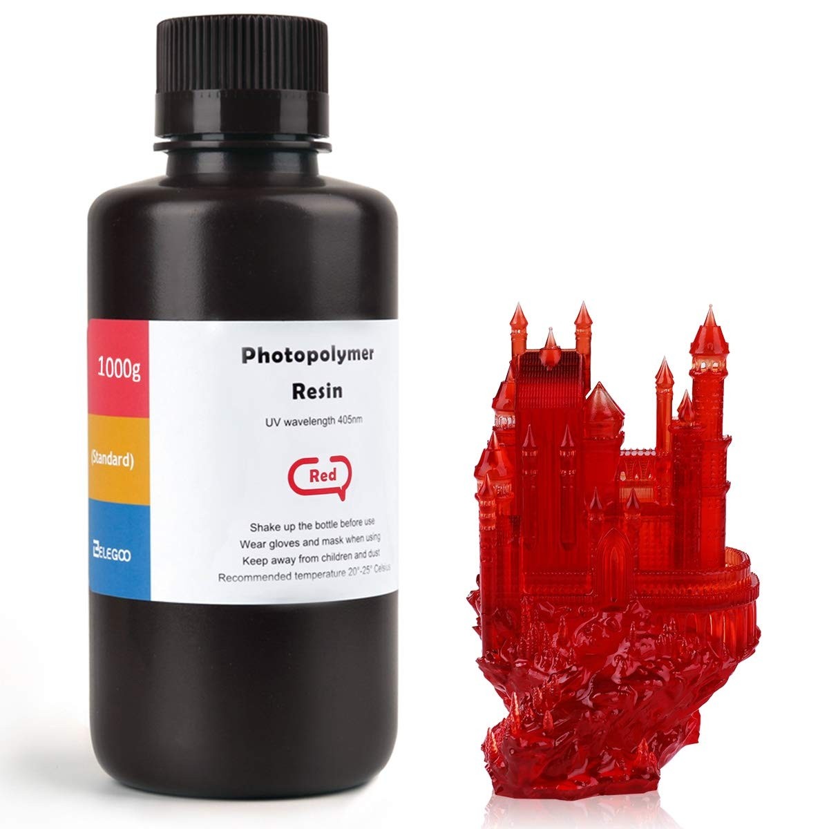 ELEGOO ABS-Like 3D Printer Rapid Resin 1000 Gram Red