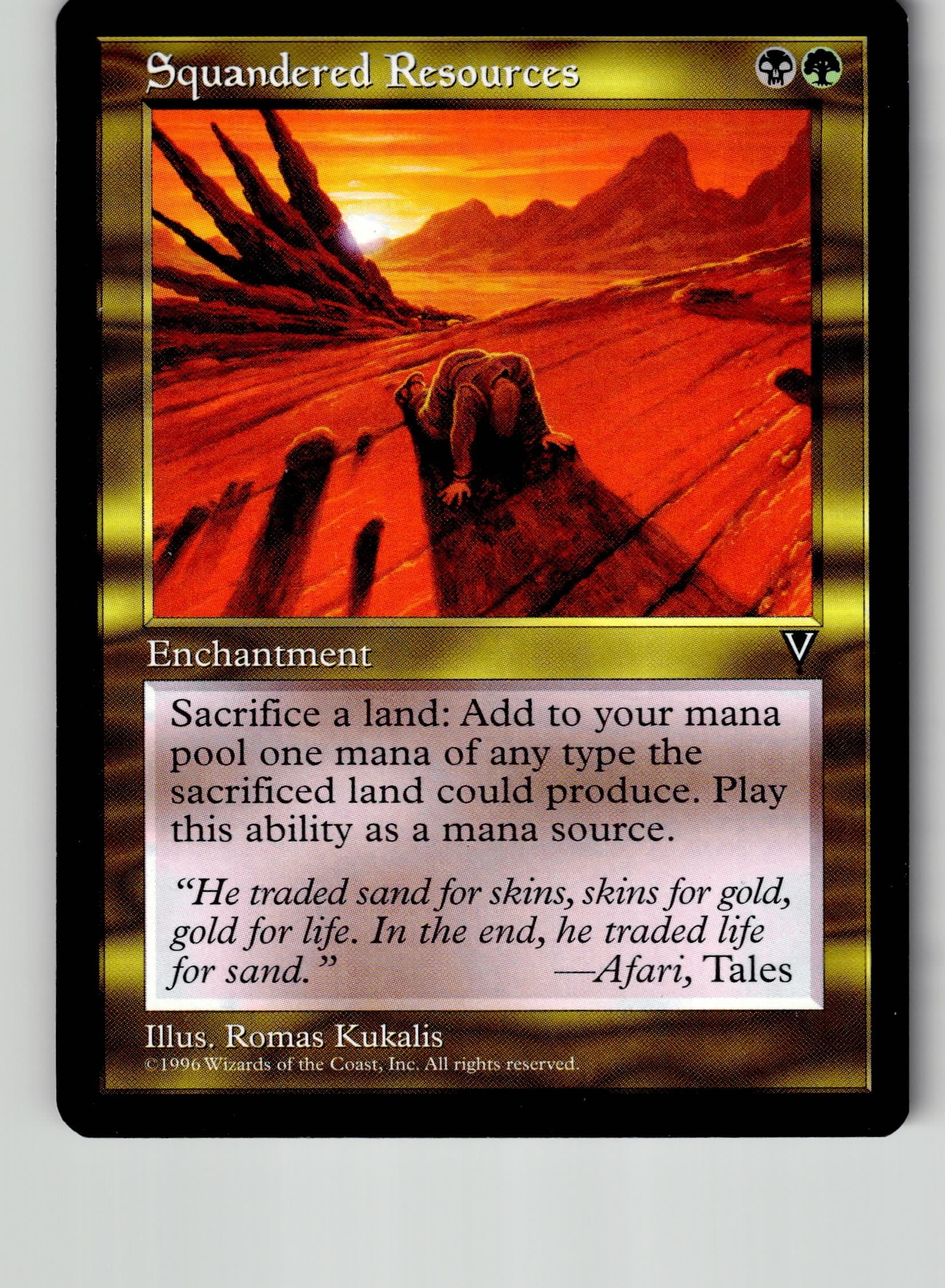 MTG Squandered Resources - Visions NP