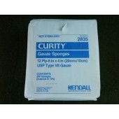 Curity Gauze Sponges 12 Ply 8" x 4" Qty 200 NSN 6510-00-782-2699
