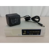 VM-112A 2-Port SVGA VGA Splitter Amplifier Multiplier 400 MHz w/Power Adapter