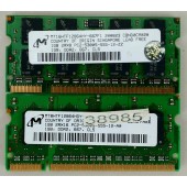 Micron 2GB (2x1gb) PC2-5300S DDR2 667MHZ LAPTOP MEMORY RAM MT16HTF12864HY