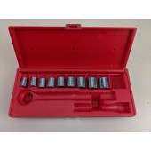 SK Tools S-K 3/8" Drive Socket Set 9 Piece w/ Red case
