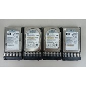 Lot of 4 HP 146Gb 10K SAS Hard Drives 