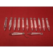 Lot of 14 Vintage Glass Crystal Chandelier Prisms 3 Inch Length