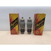 2 Vintage Majestic 6D7 Vacuum Tubes in Original Boxes