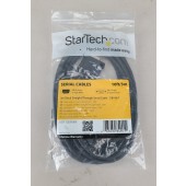 StarTech.com 3m Black Straight Through DB9 RS232 Serial Cable - M/F