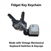 Vintage Fidget Key Keychain Alps SKCM Switches & Keycaps