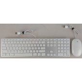 Apple A1243 Wired USB Keyboard w/ Mighty Mouse - White