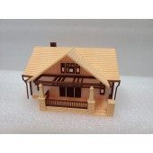 HO Scale "The Uriel"  Model House Kit 1:87 Single Story with Porch 