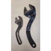 Vintage Bemis and Call B&C S-Curved adjustable wrenches, 8” & 12” 48A