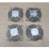 4 Round 90mm x 25mm Heatsinks Aluminum