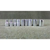 9 Pcs SAE 1/4" Drive Socket Set 3/16 - 1/2