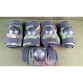 5 Bijan's Elbow Pad Sets Military Issue Woodland Camo Size Large Used