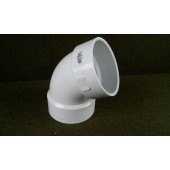 Genova 70940 4" 60 Degree Elbow PVC DWC