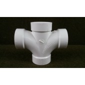 Charlotte 428 2" Double Sanitary Tee Sanitary Cross PVC-dwv NSF-dwv