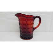 Tiara Indiana Glass Sunset Amberina Constellation Water Pitcher