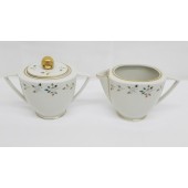 Princess China Tru-Tone Riviera Sugar Bowl and Creamer