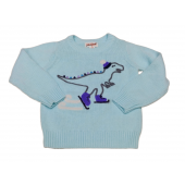 Cat & Jack Sweater Ice Skating Dinosaur Size 12 Months