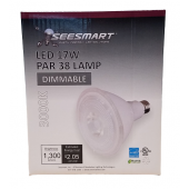 Seesmart 17W Par 38 LED Lamp 3000K 1300 Lumen Case of 12