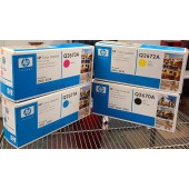 Set of 4 HP Color LaserJet Toners Q2670A, Q2671A, Q2672A, Q2673A