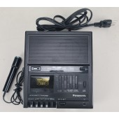 Panasonic RR-930 Microcassette Transcriber Recorder Black w/ Microphone NO PEDAL