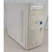 Vintage Unbranded ATX Computer Case w/ Power Supply & CD/DVD/FLOPPY Drives