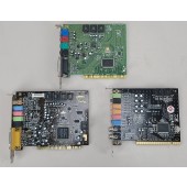 Lot of 3 Creative Labs & Formosa Industrial PCI Sound Cards