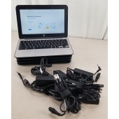 Lot of 5 HP Chromebook 11 G4 Laptop Intel Celeron N2840 4GB 16GB SSD