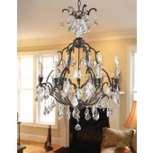 World Imports 2616-89 Timeless Elegance 6-Light Crystal Chandelier Bronze