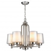 World Imports WI60997 Renee 6-Light Chandelier Brushed Nickel