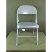 4 New KI Krueger Inc. 101 Gray Steel Folding Chairs Unupholstered