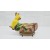 Vintage California Pottery Cockatoo Planter #205 With Metal Base