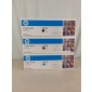 3 HP toner cartridges 304a 2x CC530A Black, CC531A Cyan