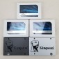 Lot of 5 Kingston 240GB and Crucial 250GB 2.5" SSD's 75%-89% Life